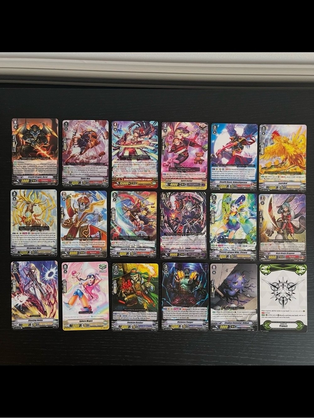 Bushiroad Cardfight Vanguard Card Lot Of 18